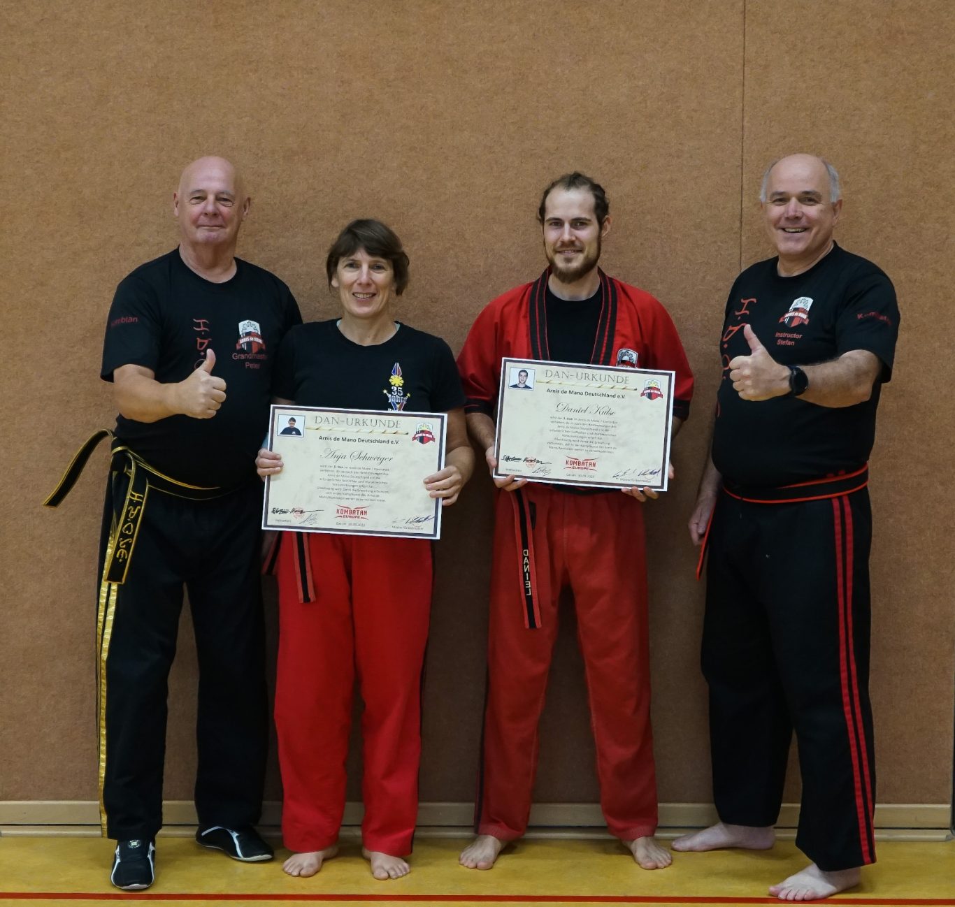 3ter DAN für Anja Schweiger und Daniel Kulse